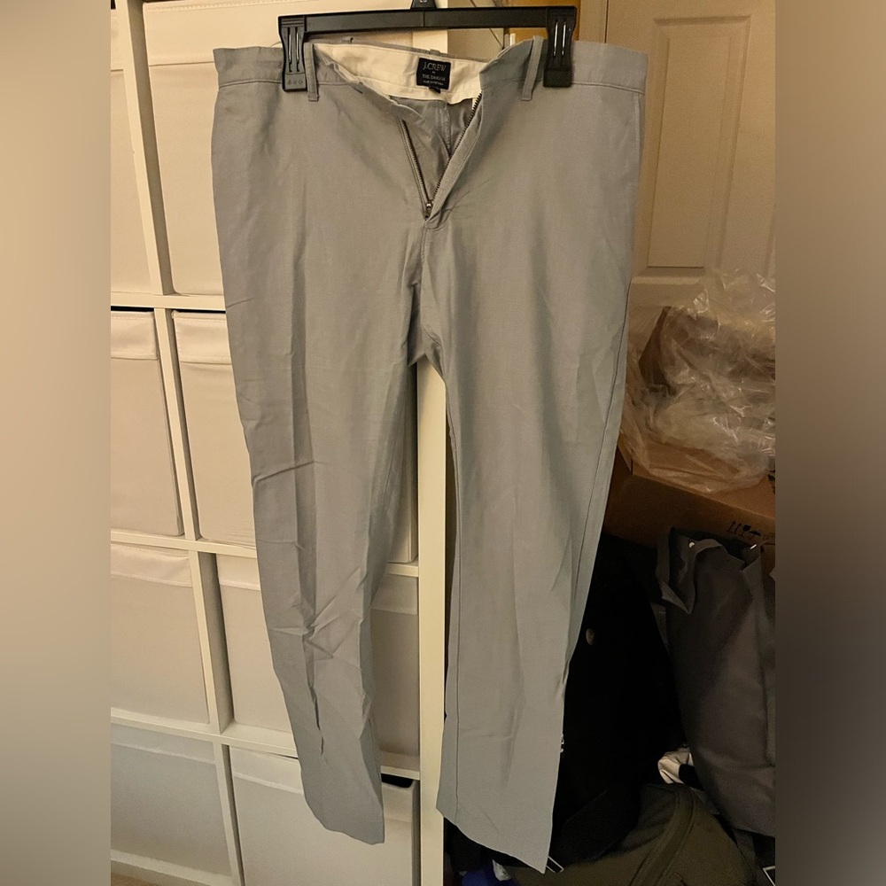 J Crew Lightweight Light Blue Chino Pants (33 x 32)